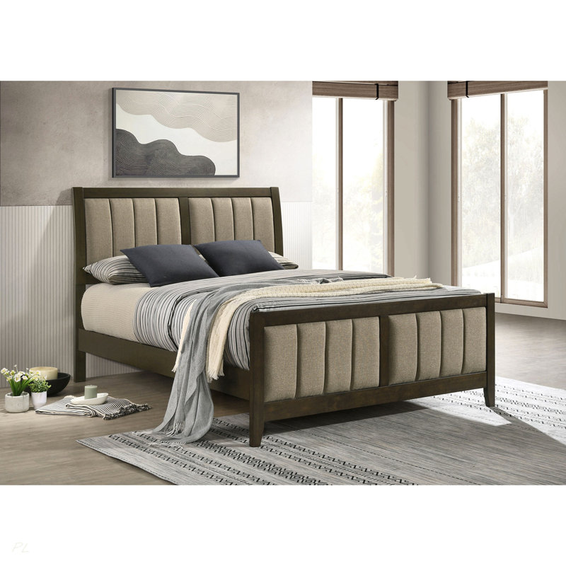 Clement Dark Cocoa 51-inch Queen Panel Bed
