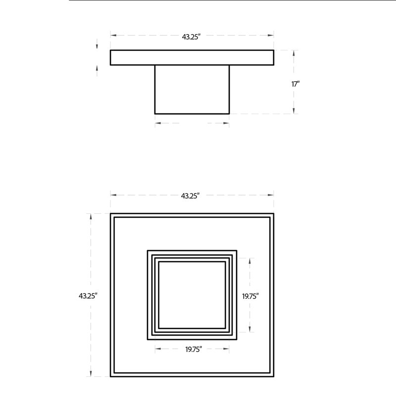 Mixx Una Coffee Table, Dark Gray