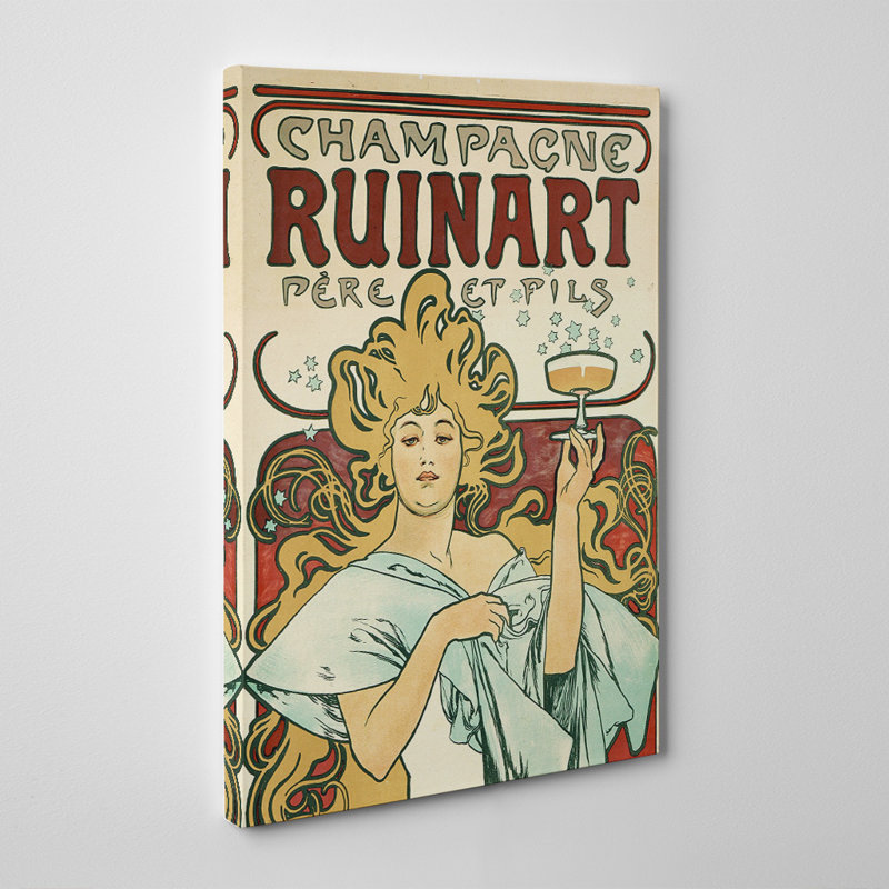 Champagne Ruinart - Wrapped Canvas Print, 60cm H x 40cm W