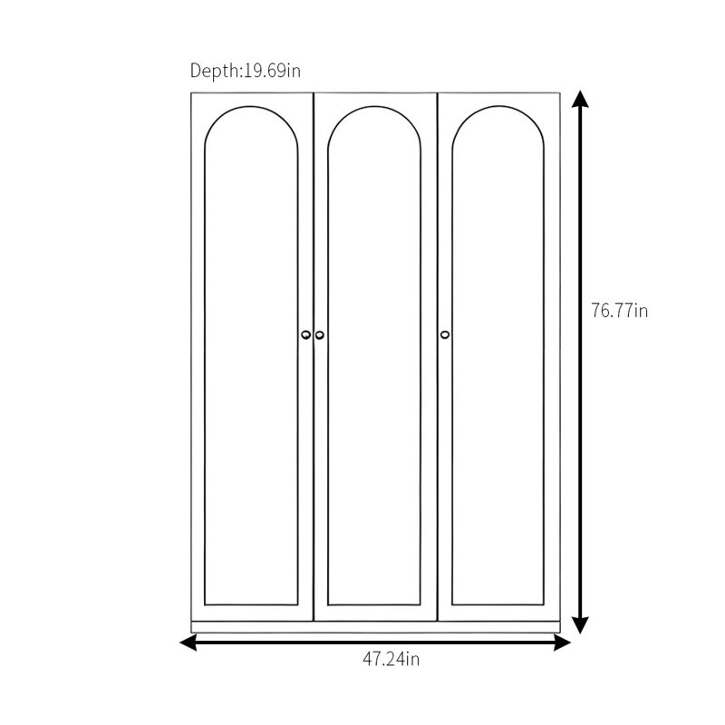 Garde-robe de luxe simple et légère
