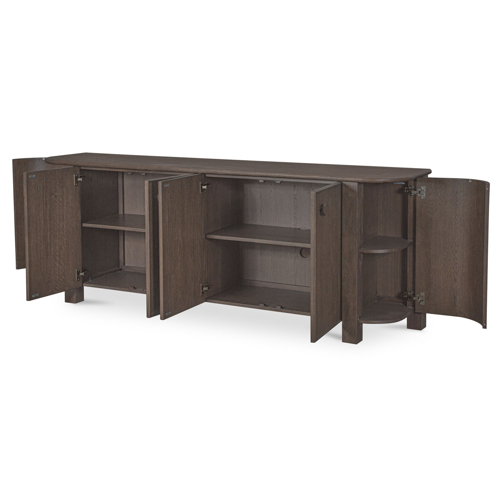 Dark Brown Oak Sideboard, Dark Brown