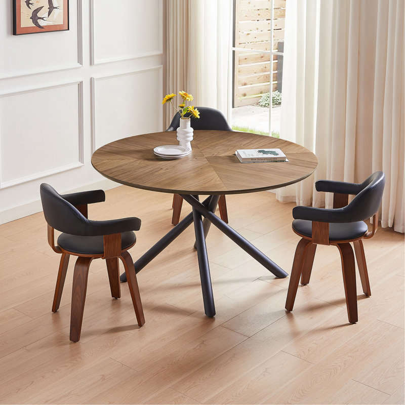 Table basse 53,14 po en MDF, H 29,75 po x L 53,14 po x l 53,14 po, Noyer
