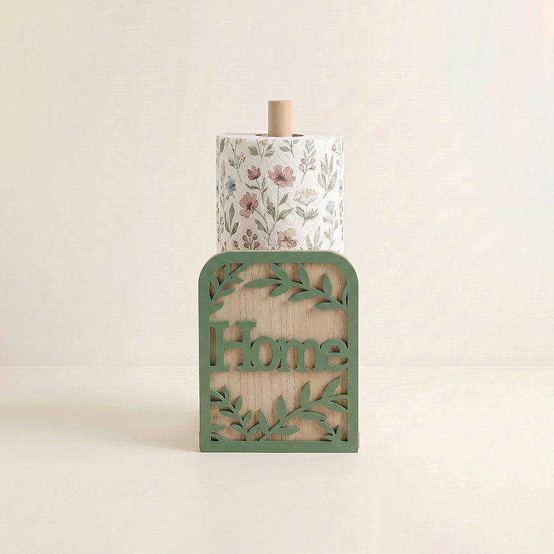 Porte-serviettes en papier rustique, HOME Olive tree