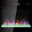 60 Inch Recessed Ultra Thin Tempered Glass Front Wall Mounted Electric Fireplace With Remote And Multi Color Flame & Emberbed, LED Light Heater