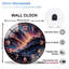 Horloge murale 12 po Cosmic Mountain