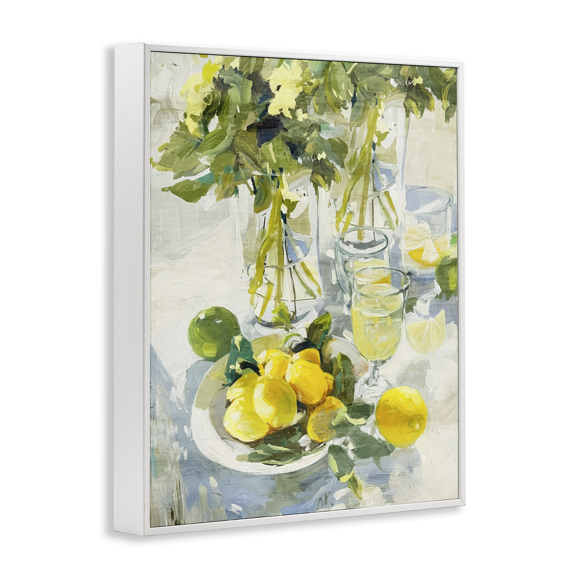 August Grove® Fresh Kitchen Lemons Spread Framed Giclee, design by