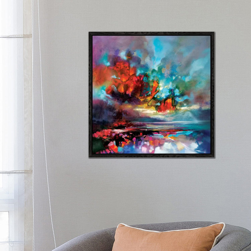 Solidify I 1 Piece Painting on Canvas, 66.04 cm H x 66.04 cm W, Black Framed