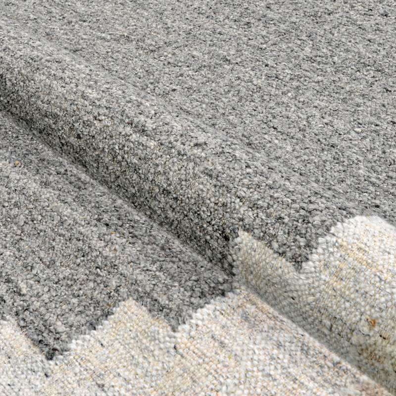 Tapis intérieur / extérieur gris neige Tayseer, 9 pi x 12 pi