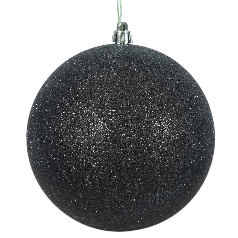Ornement boule des Fêtes, H 2,75 po x l 2,75 po x P 2,75 po, Noir