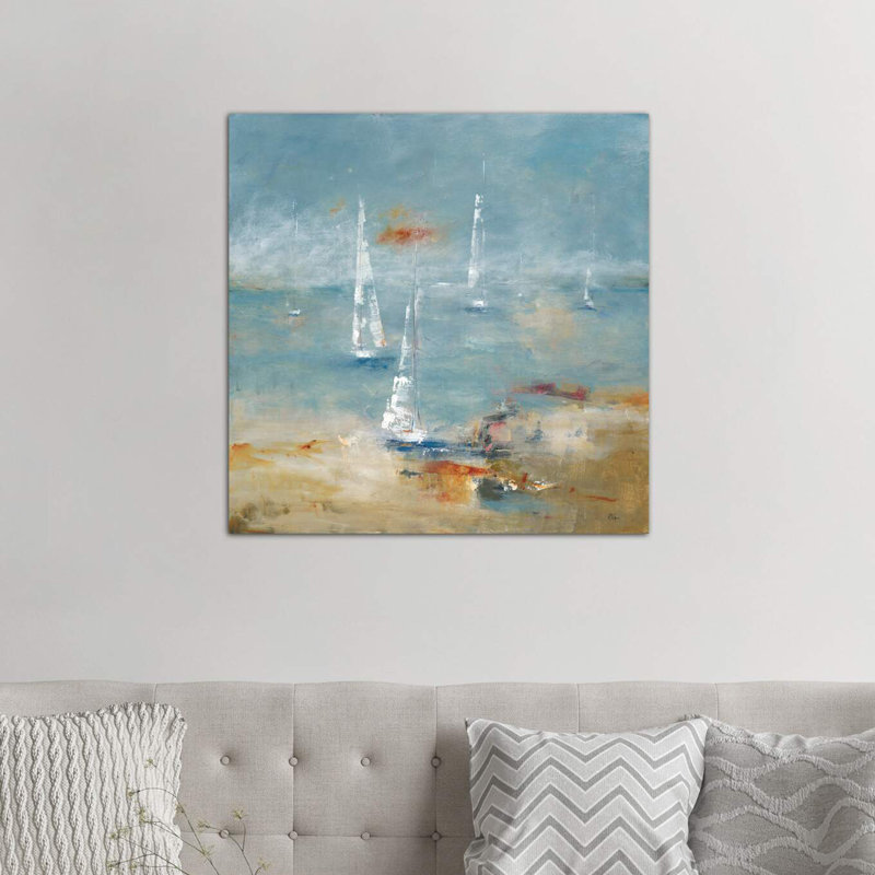 Sail Away 1 Piece Wrapped Canvas Painting, 93.98 cm H x 93.98 cm W x 1.91 cm D