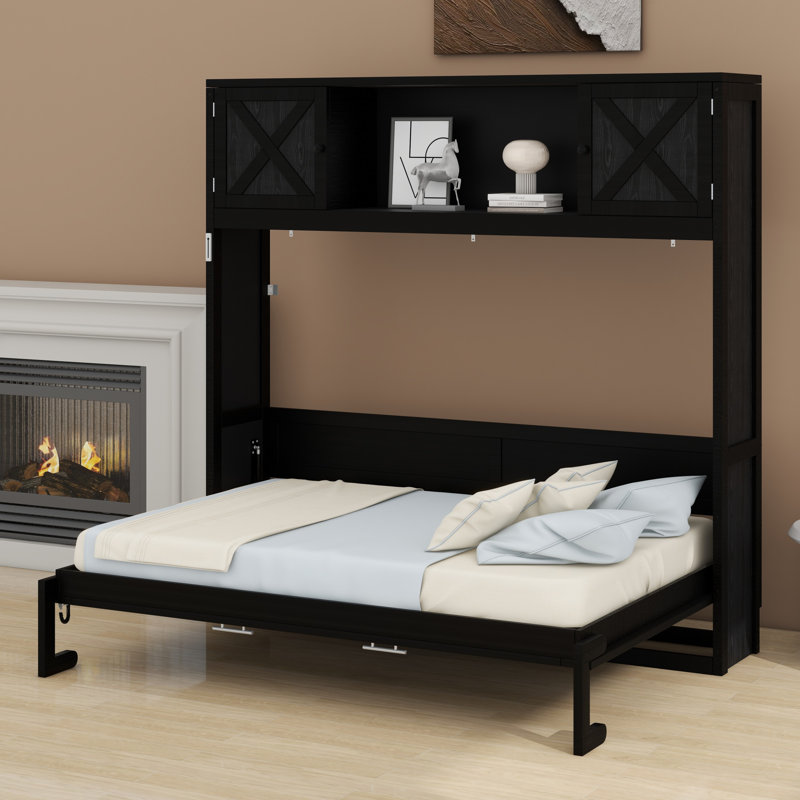 Lit escamotable avec armoires de rangement