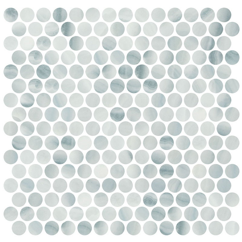 Carreau de mosaïque en verre 1 po x 1 po Eterna Penny, Tombée de la nuit
