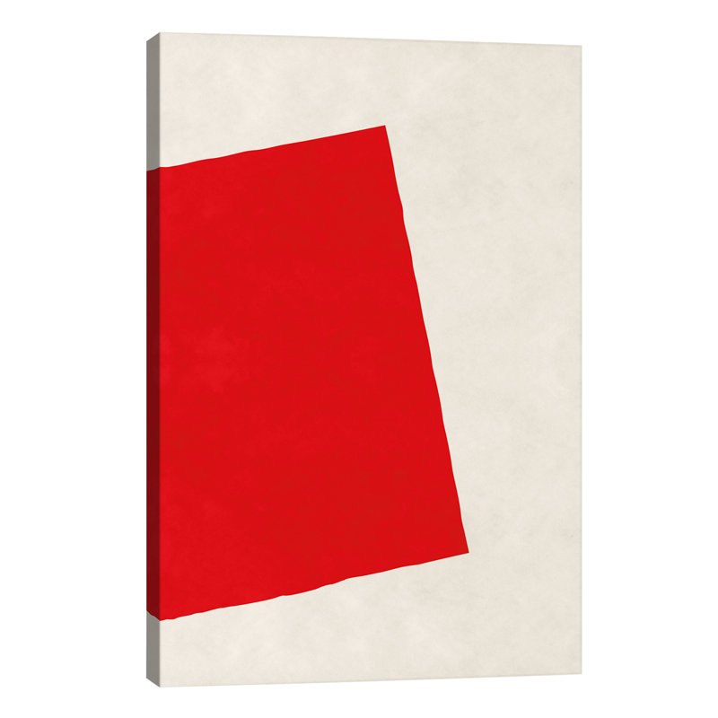 Red Square (After Albers) - Wrapped Canvas Print, 66.04 cm H x 45.72 cm W x 1.91 cm D