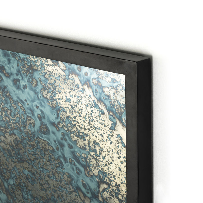 Acid Wash Flat Metal Wall Mirror