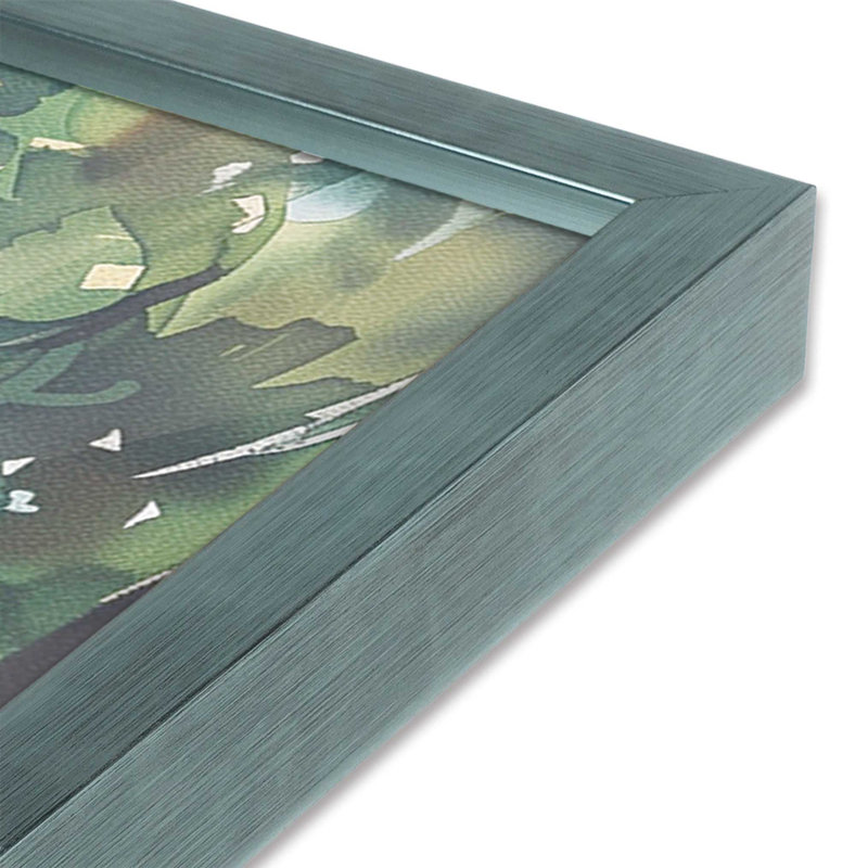 «Coastal Greeting V2», impression encadrée sur papier par Azure Artisanal Studio, Ciel électrique