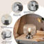 Touch Control Table Lamp With USB-C And USB-A Charging Ports, Glass Shade-800572786-800572785