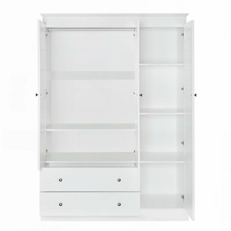 Armoire 3 portes avec 2 tiroirs