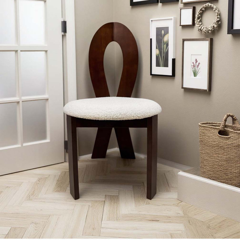 Teddy Upholstered Solid Wooden Dining Chairs