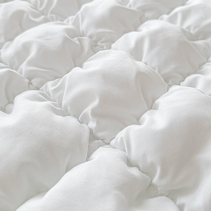 Cloudy Soft Set - Soft Microfiber, Tufted Boho Set, King Comforter + 2 King Shams, White Box