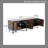 66" 4-Door TV Stand for TVs Up to 65", Wood & Iron Media Console with Adjustable Shelves, 18"D x 23"H-1496498178