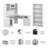 Shelonda 3 Piece Computer Desk Office Set-1551143489