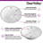 DeerValley Symmetry 19 1/2" X 16" Oval Vitreous China Undermount Bathroom Sink with Overflow
