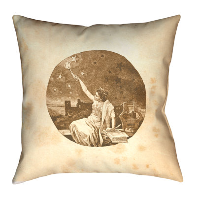 Coussin décoratif déesse rétro Katelyn Smith