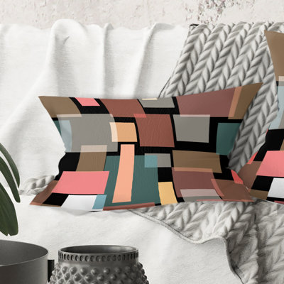 Coussin décoratif rétro Mid-Century