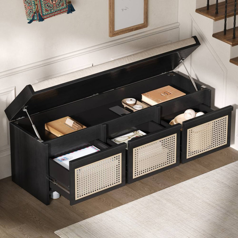 Shoe Bench (Black), Black, Noir