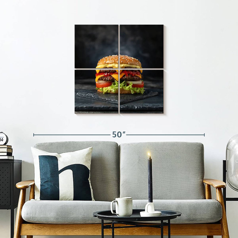 Yarlin Double Layer Cheeseburger, 26" H x 26" W