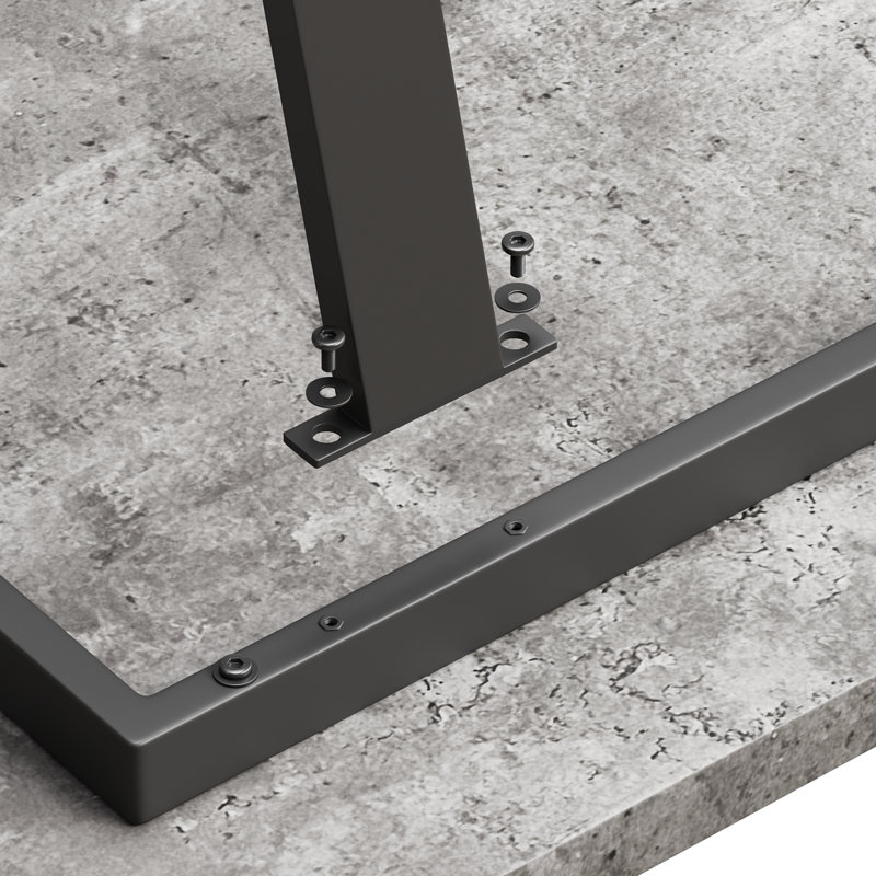 Table de salle à manger moderne 6, poids gris de 75,59 lb Élevé, flair
