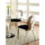 Chaise d'appoint contemporaine l 17,4 po (2 / RCT), argent / noir