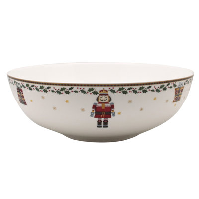 Prouna Nutcracker Bone China Serving Bowl