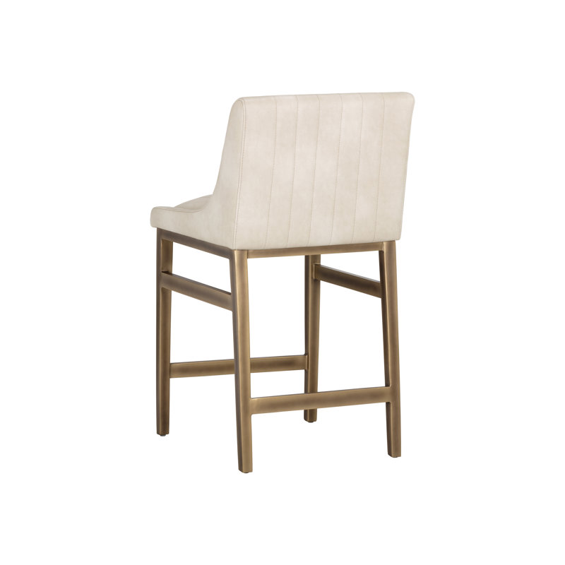Halden Upholstered Bar Stool, Bravo Metal, Counter Stool (26" Seat Height)