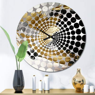 Lothar - Horloge murale peinture abstraite