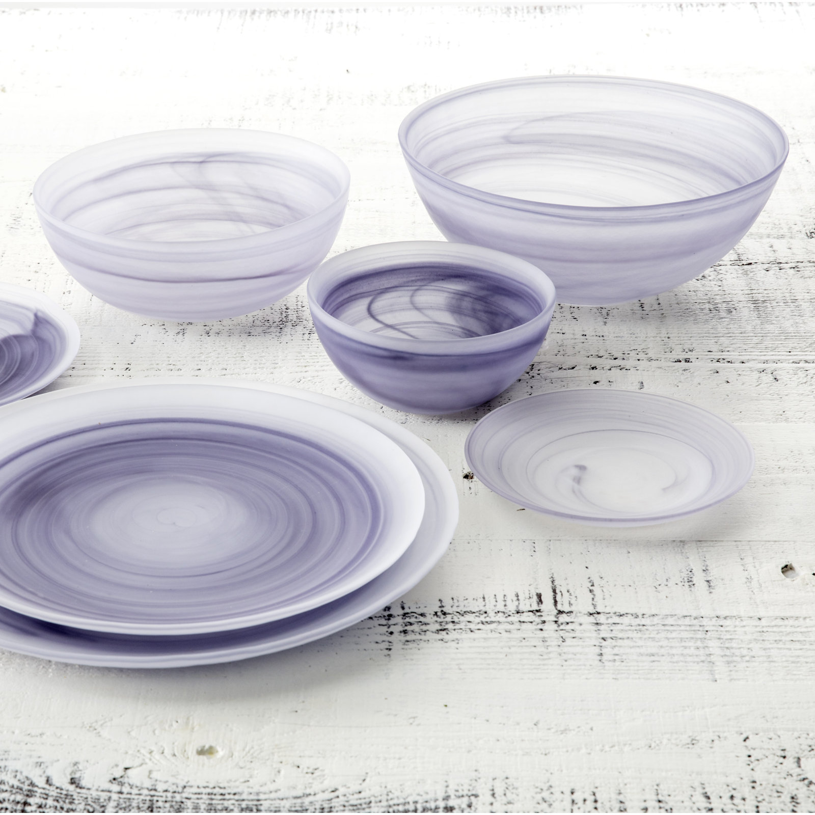 La Jolla Glass Cereal Bowl, Amethyst Purple