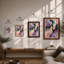Flowing Ribbons Abstract - Framed Print-2059284780-2059284776
