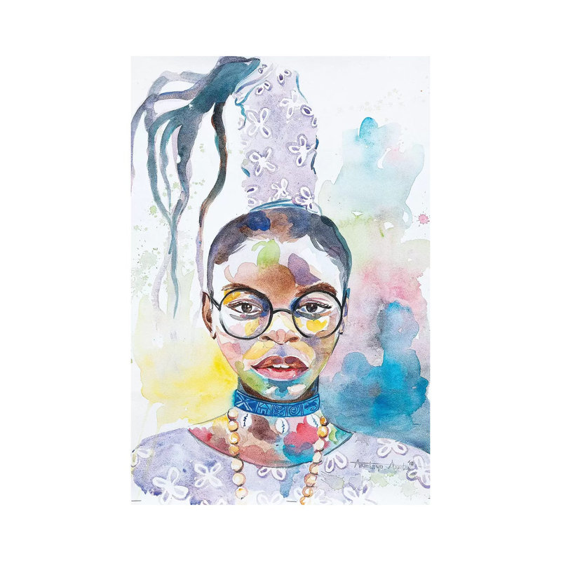 Abeke 1 Piece Wrapped Canvas Wall Art, 20.32 cm H x 30.48 cm W