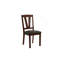 Table de salle à manger 4X Chaises d'appoint 1X Banc 6Pcs Ensemble de salle à manger Finition noyer Mobilier de salle à manger Style transitionnel