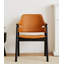 Chaise de salle à manger moderne et simple en bois de frêne