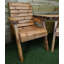 Bulkley Hand Made 4 Seater Chunky Rustic Wooden Garden Furniture Multi Set