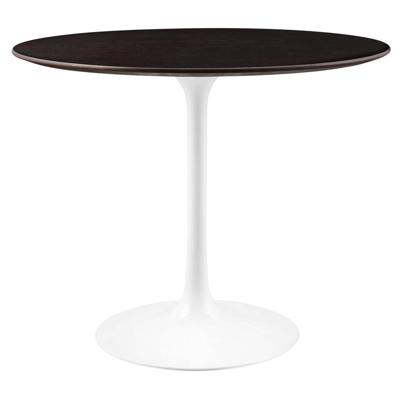Silver Orchid Fein Oval Dining Table, White, Cherry, 36" W x 36" L