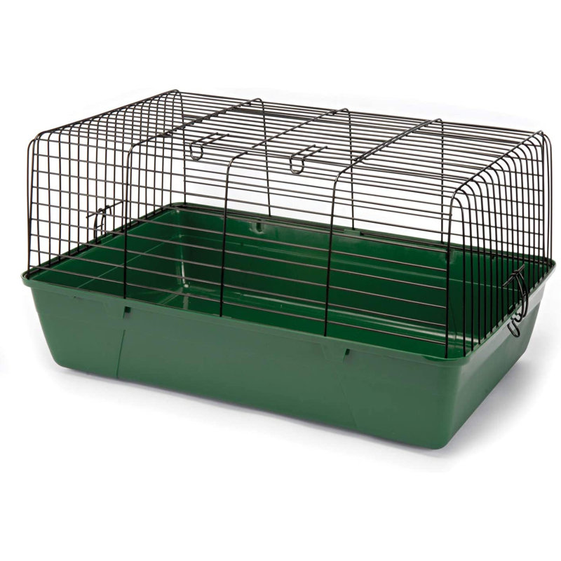 Medium Green Wire and Plastic Small Animal Cage