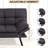 Oppelo 71'' Upholstered Convertible Sofa, Twin Sleeper Sofa Bed-2012874166