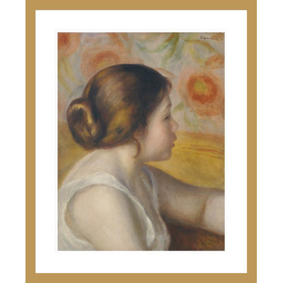Tête de jeune fille, Pierre-Auguste Renoir, impression giclée encadrée