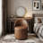 Swivel Upholstered Dining Chair With Backrest, 360 Degree Swivel Side Chair For Dining Room, Balcony, Parlour-1417310575