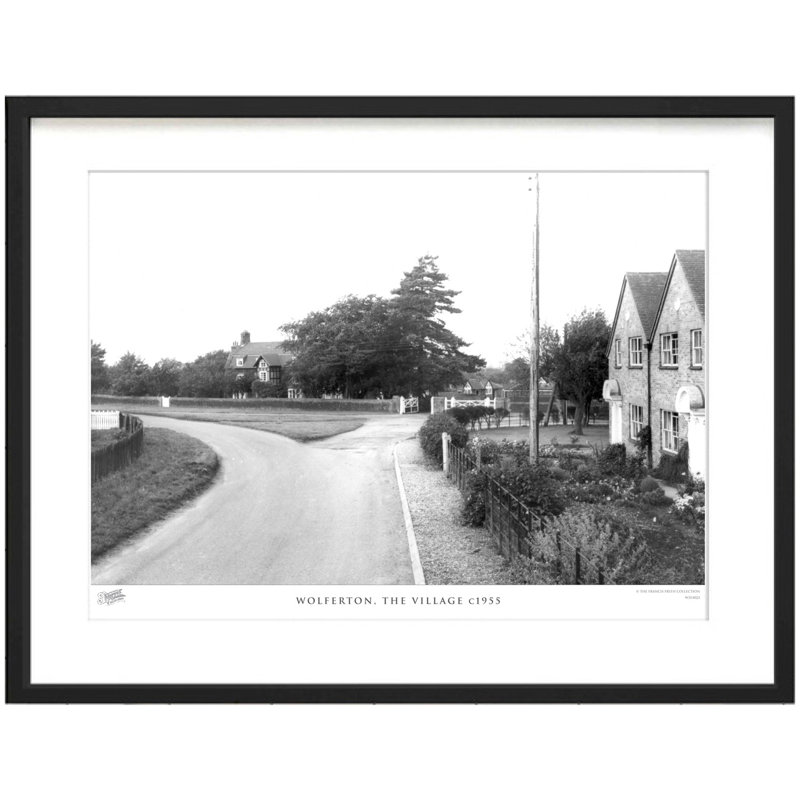 Wolferton, The Village C1955 by Francis Frith - Single Picture Frame Print, 60cm H x 80cm W x 2.3cm D