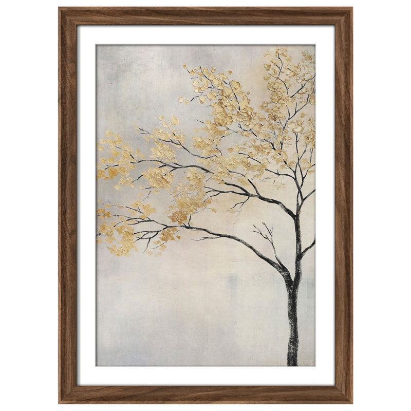 Art mural vintage rétro encadré pour chambre à coucher - 26 po x 36 po brun, Reproduction encadrée avec passe-partout