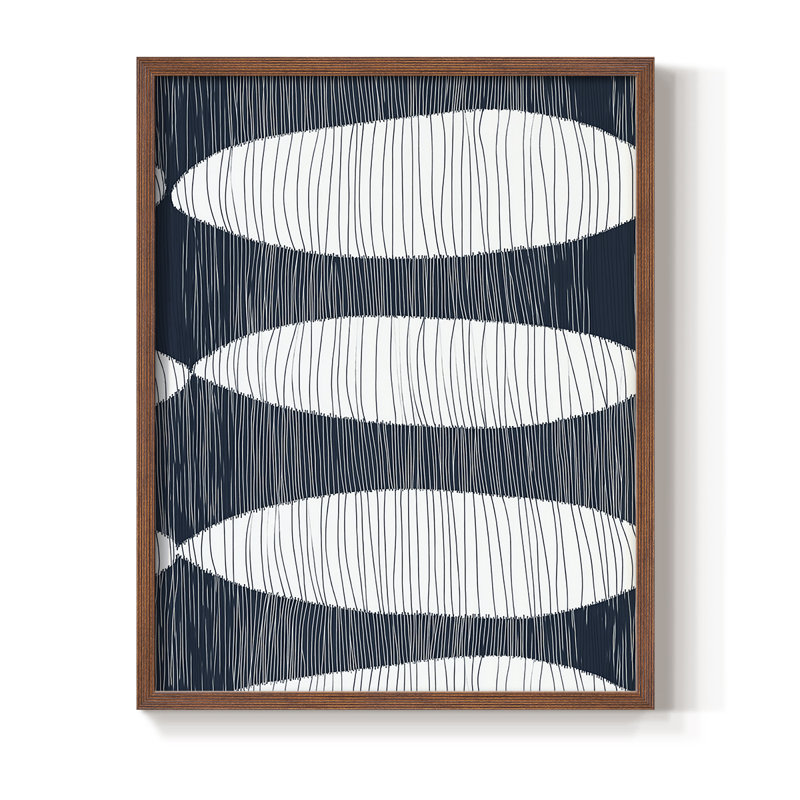 "ABSTRACT Series DCC XXXV" par J Paul, H 11 po x l 9 po, Noyer