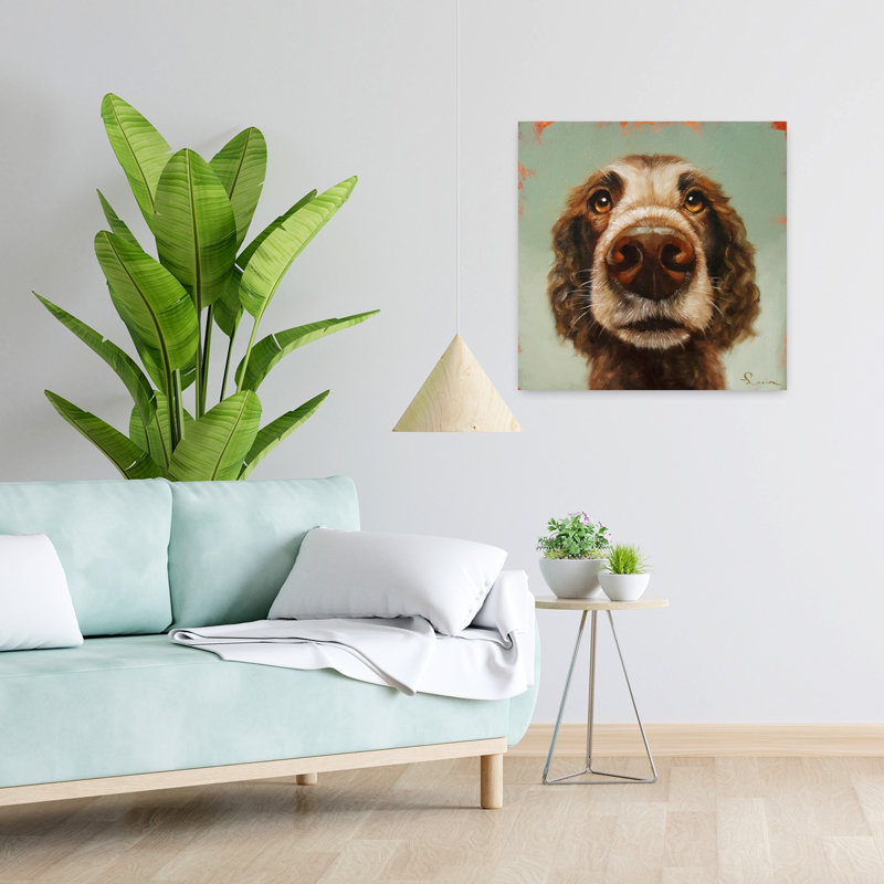 «Follow Your Nose» 14, art contemporain pour chien, H 24 po x l 24 po